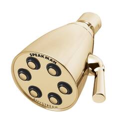 Speakman S-2252-PB-E2 Signature Brass Icon Anystream Verstellbarer Duschkopf, poliertes Messing