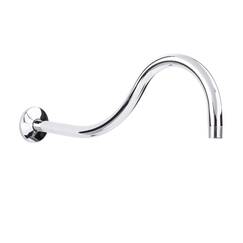 JS Jackson Supplies Duschkopf-Verlängerungsarm, 40,6 cm, zusammengebaute Länge, hohe Bogen, ideal für Regenschauer chrome