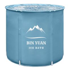 B&Y Ice Bath Tub, 262L Cold Plunge Bathtub für Erwachsene, 70cm Ø Portable Cold Tub für Sportler, Freistehende Spa Wanne für Kaltwassertherapie