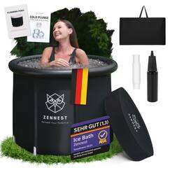 Zennest Eistonne Für Zuhause 90cm – XL Cold Plunge Eisbad Eisbaden Tonne Outdoor Mit 6-Schicht-Isolierung, Deutsche Ingenieurskunst Aufblasbare Eiswanne & Tragbare Badewanne Für Erwachsene - Ebook
