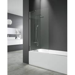 GME Festes Paneel Screen Badewanne, 85 cm Länge x 150 cm Höhe, transparent