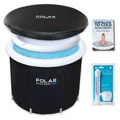 Polar Regenerationsbadewanne mit Thermometer / Eisbad 370L Tragbares Eisbad für Kaltwassertherapie Training / Eiswanne für Athleten - Erwachsene Spa für Eisbäder u
