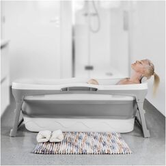 COOLBABY 142 cm große, faltbare Badewanne für Erwachsene