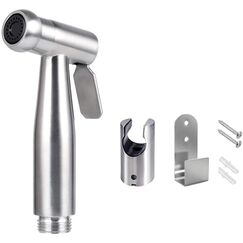 Bidet Handbrause，Sprühgerät Toilettensprühgerät/handgehaltenes Edelstahlsprühgerät mit Haken, für persönliche Hygiene und Bettpfannen-WC-Sprühgerät