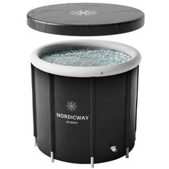 Eisbadewanne - Eisbadewanne für Sportler - Einfach zu bedienende tragbare Badewanne - Langlebig & auslaufsicher Kaltwasserwanne - Kaltwasserwanne Outdoor - Ergonomisches Design - 80 x 75 cm - 350 L