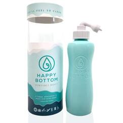 Happy Bottom Washer Tragbares Bidet und Flasche für Zuhause oder auf Reisen, umweltfreundlich, hygienisch und natürlich, von The Happy Brand Company (Türkis)
