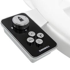 Throne Bidet WC Aufsatz - Nicht Elektrischer Selbstreinigender Wassersprüher Bidets für vorhandene Toiletten Sitz Doppeldüse (Frontal & Heckwäsche) Bidet Aufsatz für Toilette, Einfache Installation