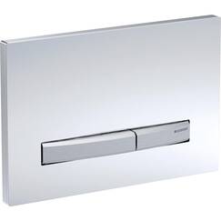 Geberit Sigma 50 Drückerplatte Spiegelglas/Rauchglas Aluminium für UP720, UP320, UP300 und UP700