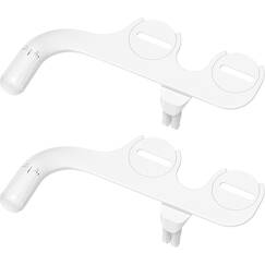 SAMSICHI Bidet Attachment for Toilet, 2 Pack Retractable Cold Water Bidets for Existing Toilets, Bidet Toilet Seat Attachment for Frontal & Rear Wash, Bidet Attachment with Water Pressure Control