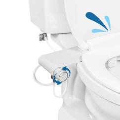 geniebidet – Selbst Reinigung Dual Düsen – Ultra Dünn Stil – nicht elektrisch WC-Befestigung – keine Verkabelung erforderlich ermöglicht Einfache 15–30 Minute Installation oder weniger.