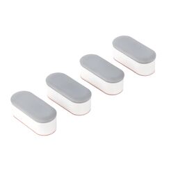 LUXE Bidet Toilet seat Bumper kit Stoßstangenset für WC-Sitz, ABS, Weiß