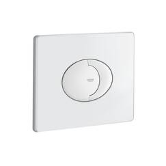 GROHE Skate Air - Abdeckplatte (wassersparend, 156 x 197 mm, für 2-Mengen- und Start & Stopp-Betätigung, für pneumatisches Ablaufventil AV1), alpinweiß, 38506SH0