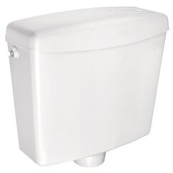 Cornat KELLU Spülkasten 6L - weiß - Kunststoff, 3-seitige Anschlussmöglichkeit - Start-/Stopp-Spülung - tiefhängend / Spülkasten WC / Toilettenspülkasten / Toilettenspülung / SPKA1500