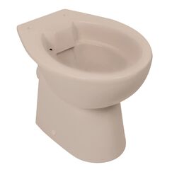 'aquaSu® Spülrandloses Stand-WC 083 | Tiefspüler mit waagerechtem Abgang | Tiefspül-WC ohne Spülrand | 39 x 36,5 x 47 cm | Bodenstehende Toilette | Sanitärkeramik in beige | 55108 3