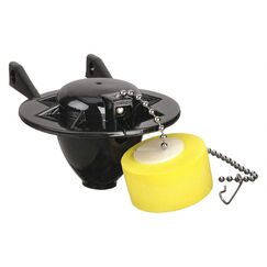 American Standard 7381129-200.0070A Universal Flapper und Kette mit Schwimmer für 5 cm Spülventile, Schwarz
