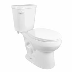 Zweiteiliges WC, DeerValley DV-2F0077 Toiletten für Badezimmer, ADA, Höhe 45 cm, Toilettenschüssel mit Absenkautomatik, MaP 1000 g, Single Flush 1,6 GPF, linker Auslösehebel, Komfortstuhl, Höhe 25,4