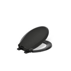 KOHLER 4639-RL-7 Cachet READYLATCH WC-Sitz mit leisem Schließen, rund, Schwarz