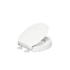 Hyten Toilettensitz, erhöht, leise, runde Vorderseite, Weiß