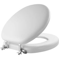Mayfair WC-Sitz Soft 815CP 000 mit Premium Chrom-Scharnieren, die sich nicht lockern, weiß, 1 Stück, rund