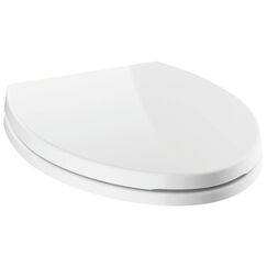 Delta Faucet Morgan 811903-WH Toilettensitz, länglich, langsam schließend, mit rutschfesten Sitzstangen, Weiß