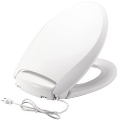 Bemis Radiance Plastic Toilet Seat, H1900NL 000, Elongated-White