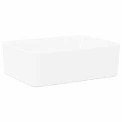 vidaXL Waschbecken Waschschale Waschtisch Aufsatzwaschbecken Waschplatz Handwaschbecken Aufsatzbecken Becken Badezimmer 40x30x13cm Keramik Weiß
