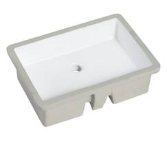 MEJE T2216- Waschbeckenbecken aus Keramik, rechteckig, 55 x 39.5 cm, Reinweiß