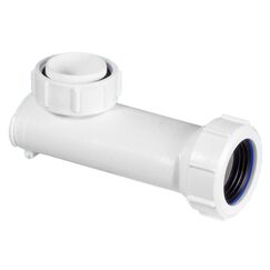 McAlpine 3,8 cm selbstschließender platzsparender Waschbeckenabfalleimer WHB-1 | kompakter Anti-Geruchsverschluss für Garderoben und Waschbecken | horizontaler Auslass | hygienisches, langlebiges
