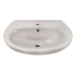 AquaSu Wachbecken 65 cm Breite/Manhattan/Waschtisch/Waschplatz/Handwaschbecken/Keramik mit Überlaufschutz