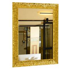 GaviaStore - Julie Gold 70x50 cm - Moderner Wandspiegel (18 Größen und Farben) groß Gross Wohnzimmer modern Wand Schlafzimmer Bad Eingang Spiegel