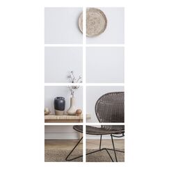 BD ART Spiegel zum Kleben 8 Stück 30 x 30 cm - Dekorative Wandspiegel zum Aufkleben - Klebespiegel für die Wand Ganzkörper - Spiegelfliesen Selbstklebend - Spiegelwand Ohne Bohren für Tür & Schrank
