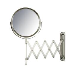 Jerdon 20,3 cm Wandspiegel mit 7-facher Vergrößerung, Nickel-Finish