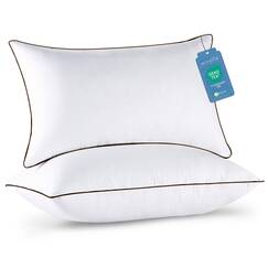 JOLLYVOGUE Bettkissen, Standardgr&ouml;&szlig;e, 2er-Set, k&uuml;hlendes und st&uuml;tzendes volles Kissen, 2 St&uuml;ck, f&uuml;r Seiten- und R&uuml;ckenschl&auml;fer, Daunen-Alternative Hotel-Kollektion, Schlafkissen, 66 x 50 cm