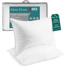 Adam Home Streifen Kissen 2er-Pack (50x75cm) kopfkissen in Hotelqualit&auml;t, Seitenschl&auml;fer-Pillows for Sleeping, schnell zur&uuml;ckfedernde, staubdichte, hochwertig gef&uuml;llte Pillow