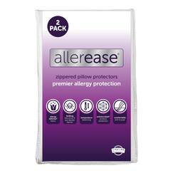 Aller-Ease Ultimativer Kissenschutz, 88% Polyester 12% Nylon, Wei&szlig;, 2 Pack, 2