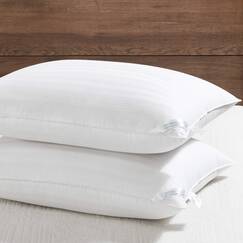 downluxe Daunen-Alternative King Size Kissen (2er Pack) &ndash; 100% atmungsaktiver Baumwollbezug, Premium-Hotel-Kollektion, weiche Bettkissen zum Schlafen, 50,8 x 91,4 cm