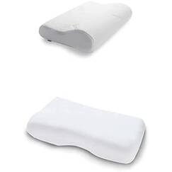 TEMPUR Kissen Set mit F&uuml;llung und Bezug, Original Kopfkissen Gr&ouml;&szlig;e L mit Jersey-Kissenbezug (wei&szlig;)