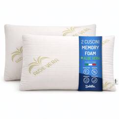 Baldiflex Emporio, 2 Kissen aus Memory-Schaum, Aloe Vera, H&ouml;he 11 cm, weich