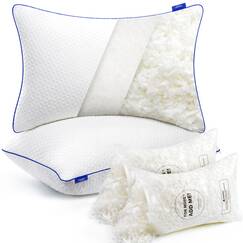 viewstar Nackenkissen aus Memory Foam, Nackenst&uuml;tzkissen weich, orthop&auml;disches Kissen f&uuml;r nackenschmerzen, Schlafkissen Ergonomisches gelschaum Kopfkissen (50 x 76 cm)