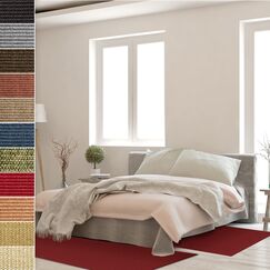 Floordirekt Sisal-Bettumrandung Sylt - Bettvorleger Teppichl&auml;ufer - 3-teiliges L&auml;ufer-Set in 3 Gr&ouml;&szlig;en (B: 67 cm | L: 1 x 330 cm + 2 x 130 cm, Rot)