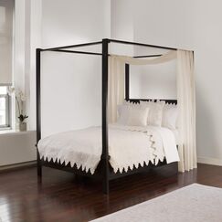 Royale Linens Betthimmel Baldachin Schal, Polyester, elfenbeinfarben, One Size