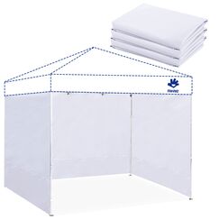 Fanpat Seitenw&auml;nde f&uuml;r Pavillon (Weiss/opulenter Garten, 1PCS)