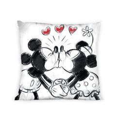 Mickey und Minnie Maus KISSENBEZUG Love 40x40cm Kissenh&uuml;lle