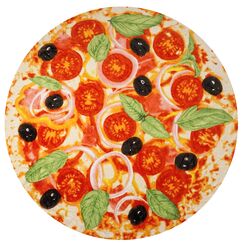 Zulay Pizzadecke (152,4 cm) &ndash; Neuheit gro&szlig;e Pizzadecke f&uuml;r Erwachsene und Kinder &ndash; Premium weiches Flanell rund beladene Pizza Decke f&uuml;r Innen, Outdoor, Reisen, Zuhause und mehr