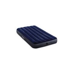 Intex 64757E Dura-Beam Standard Downy Luftmatratze: Fiber-Tech &ndash; Doppelbettgr&ouml;&szlig;e &ndash; 25,4 cm Betth&ouml;he &ndash; 136,1 kg Tragkraft &ndash; Pumpe separat erh&auml;ltlich in Blau