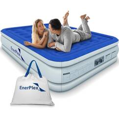 EnerPlex Premium Doppelpumpe Luxus Luftmatratze Mit Pumpe Gebaut Airbed Angehoben Doppel Hohe K&ouml;nigin Sprengen Bett||K&ouml;nigin