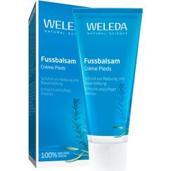 WELEDA Bio Fußbalsam, Naturkosmetik Fußpflege zur Vorbeugung und Behandlung von Hornhaut, Fußcreme und Schrundensalbe zur Pflege beanspruchter und trockener Füße (1 x 75 ml)