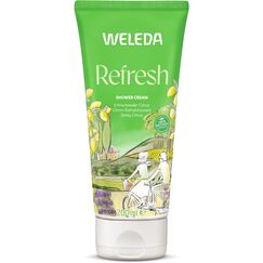 WELEDA Bio Refresh Duschgel vegan - Naturkosmetik Citrus Duschseife für Frauen & Männer mit Zitrone / Orange Duft - Natürliche Hautpflege Dusche zur Reinigung von Gesicht & Körper (1x 200ml)