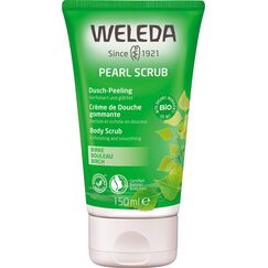 WELEDA Bio Pearl Body Scrub Duschgel - Naturkosmetik Birke Peeling Duschseife für Frauen & Männer mit Grapefruit / Zitrone Duft - Natürliche Körperpeeling Dusche für spürbar glatte Haut (1x 150ml)