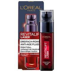 L'Oréal Paris Serum, Revitalift Laser, Anti-Aging Gesichtspflege mit 3-fach Wirkung, Mit Hyaluronsäure, 30 ml